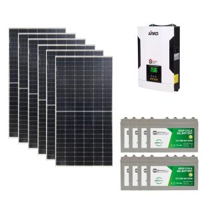 Kırklareli Güneş Paneli 3.3 kW Günlük 15 Kw Sistem Paketi 7kwh Depolamalı