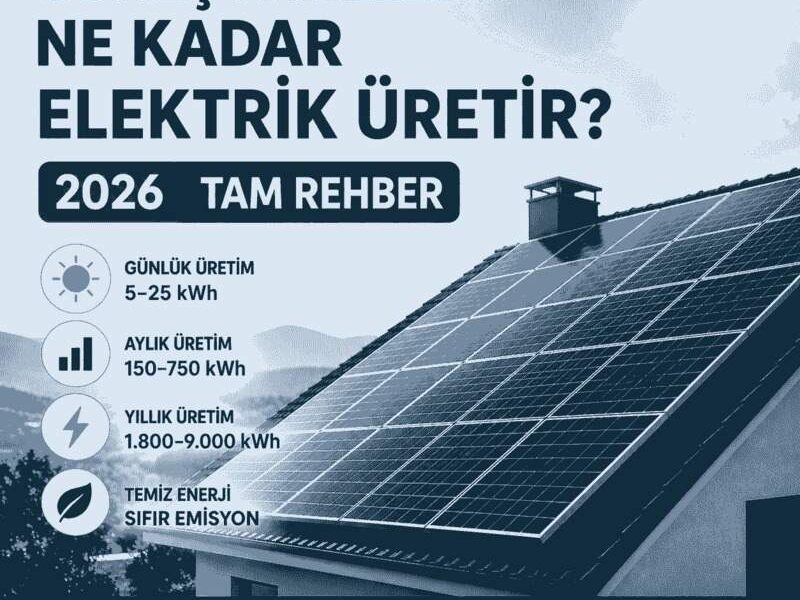 Güneş Panelleri Ne Kadar Elektrik Üretir? 2026 Tam Rehber | Türksan Enerji